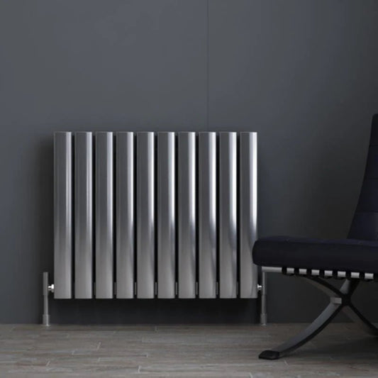 Carisa Vesta Modern Horizontal Aluminium Radiator in 600H x 745W