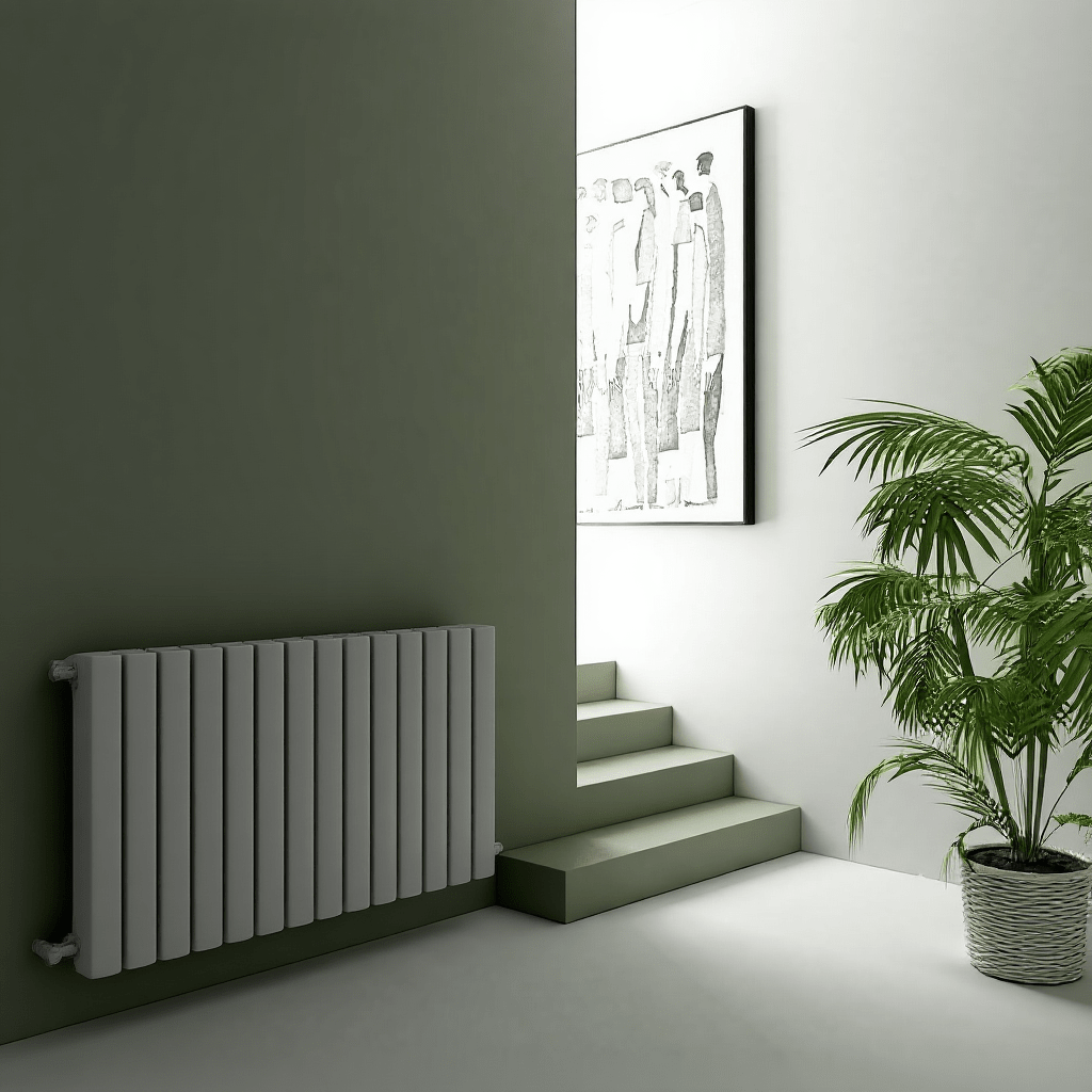 Carisa Vesta Modern Horizontal Aluminium Radiator in 600H x 745W