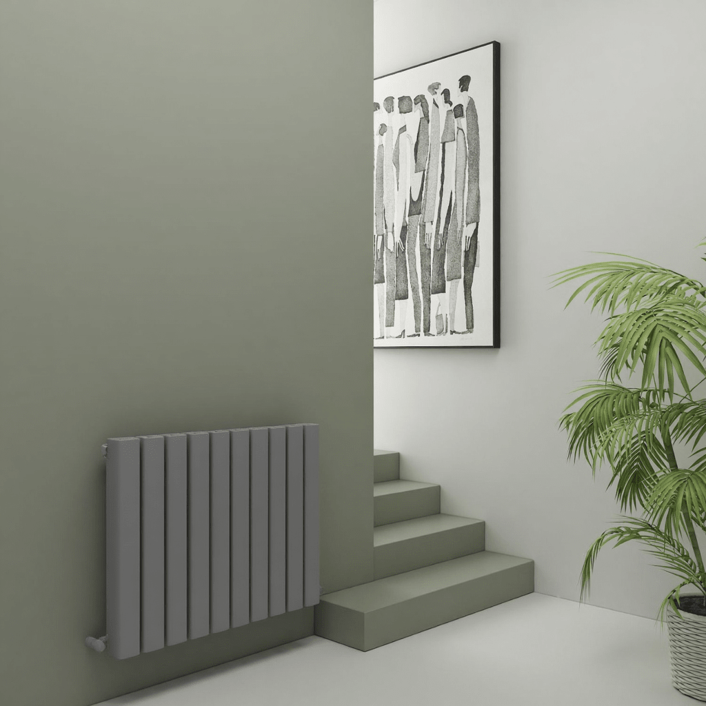 Carisa Vesta Modern Horizontal Aluminium Radiator in 600H x 845W
