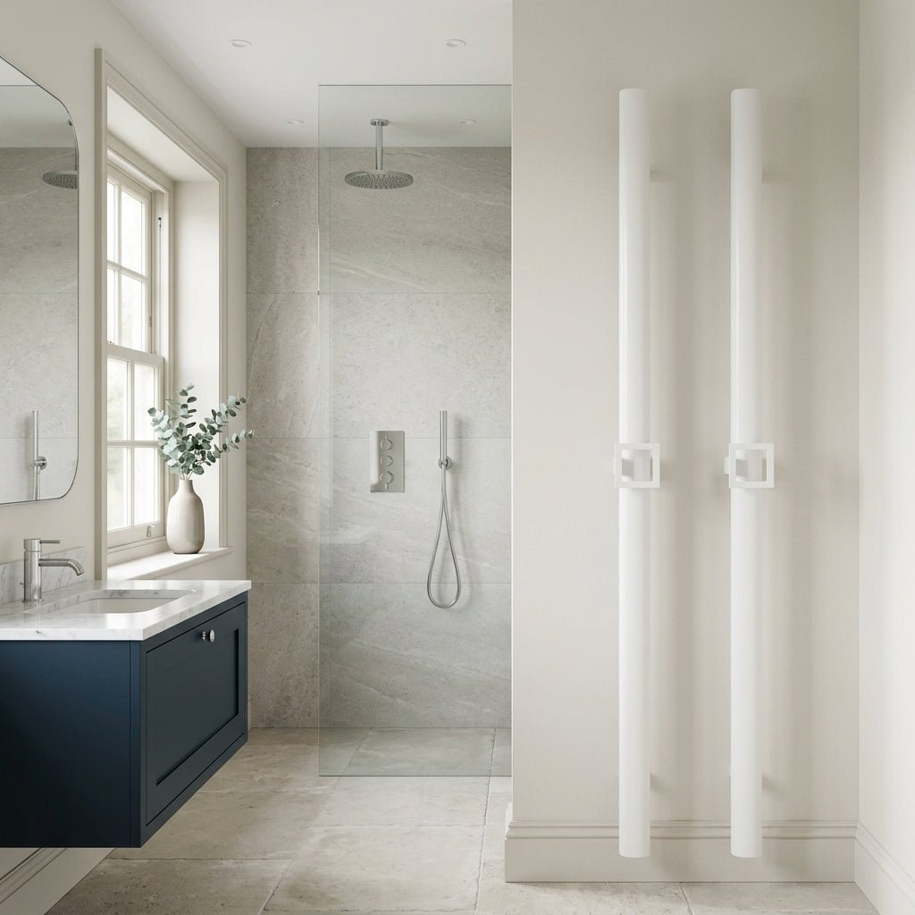 Carisa Vesta Single Aluminium Dry Electric Towel Radiator in 1200H x 70W