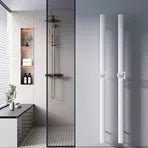 Carisa Vesta Single Aluminium Dry Electric Towel Radiator in 1200H x 70W