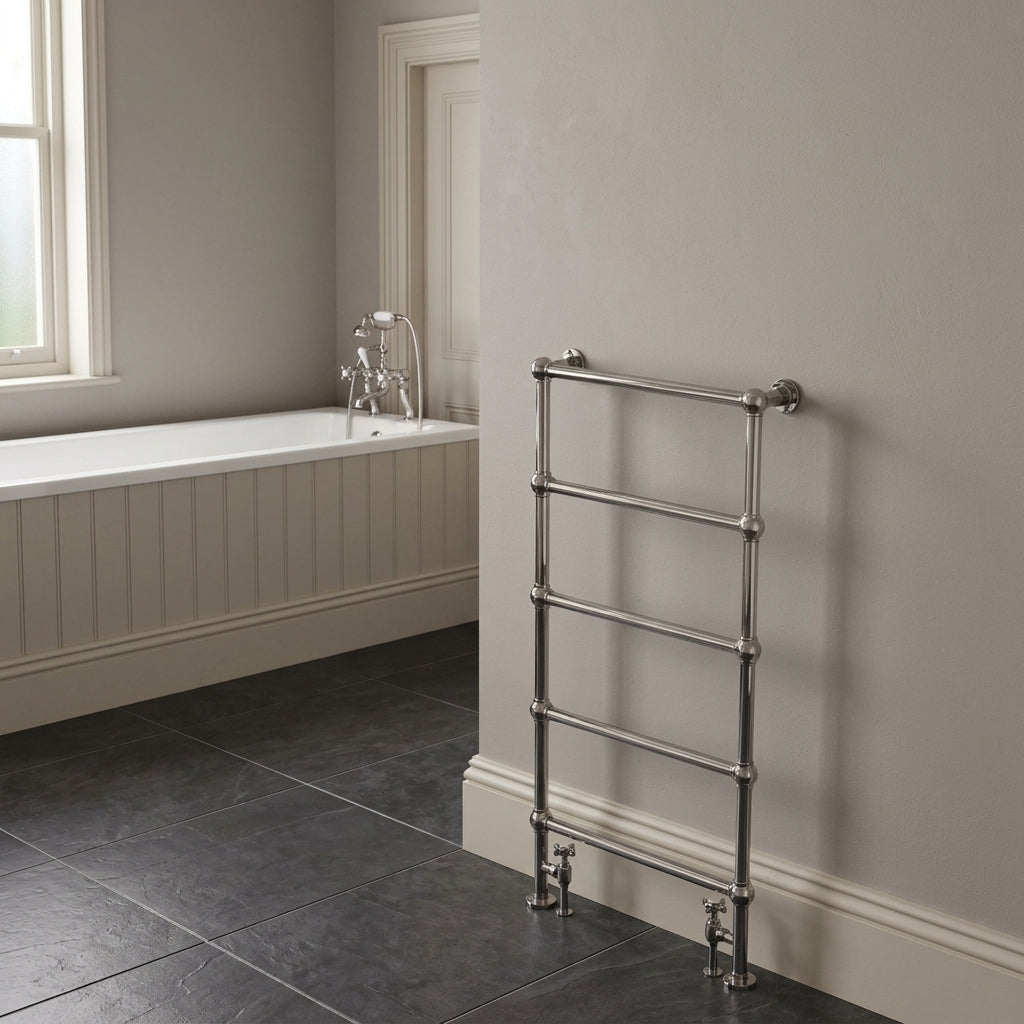 Carisa Victoria Traditional Steel Heated Bathroom Towel Rail