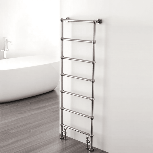 Carisa Victoria Traditional Steel Heated Bathroom Towel Rail in 950H x 500W