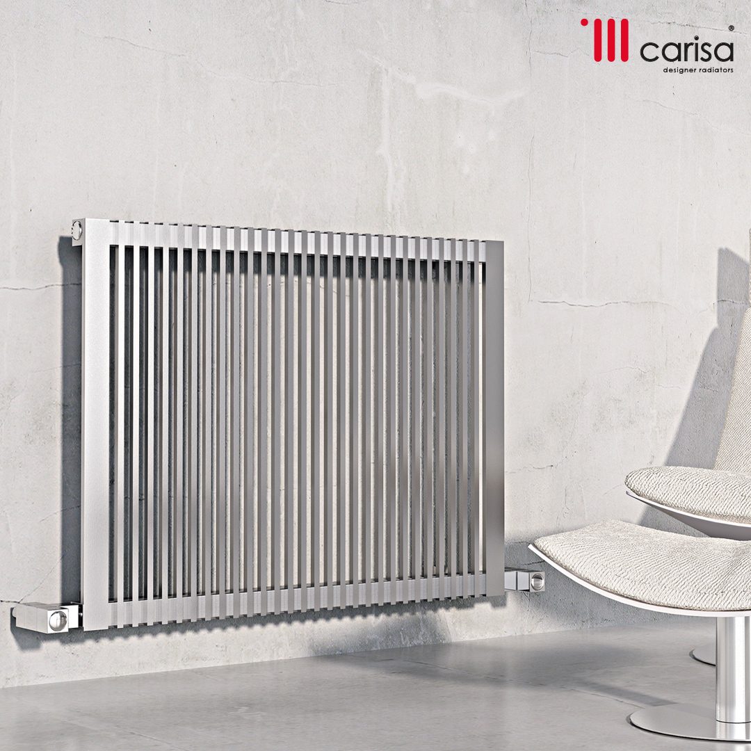 Carisa Stripe Stainless Steel Horizontal Radiator