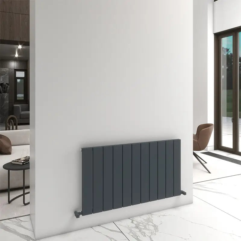 Carisa Angers Single Panel Horizontal Aluminium Radiator | 2 colours, 5 sizes