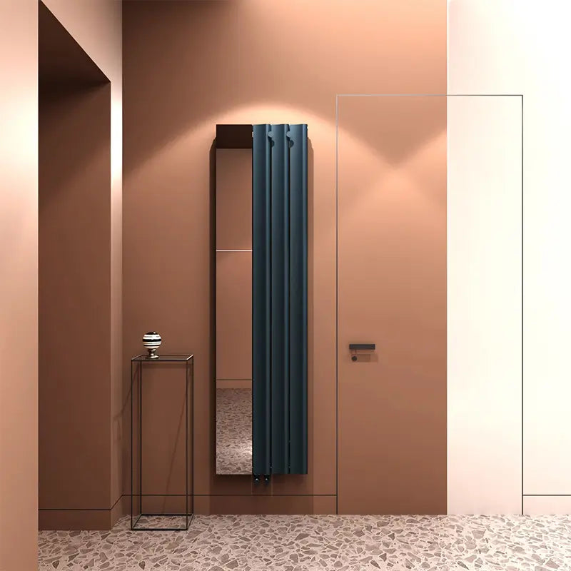 Carisa Entree Designer Aluminium Mirror Radiator 1800H x 470W | 2 colours, 1 size