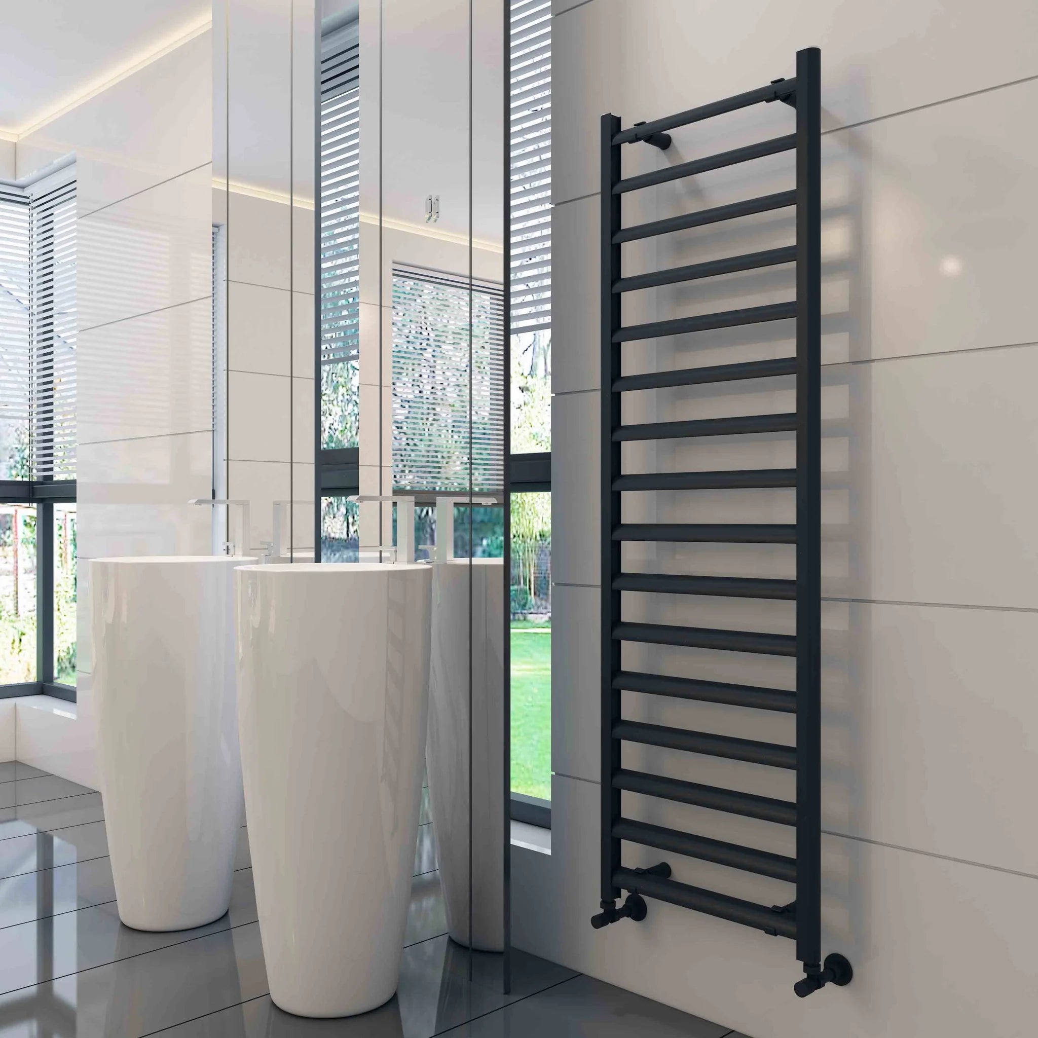 Carisa Lara Ladder Designer Towel Radiator