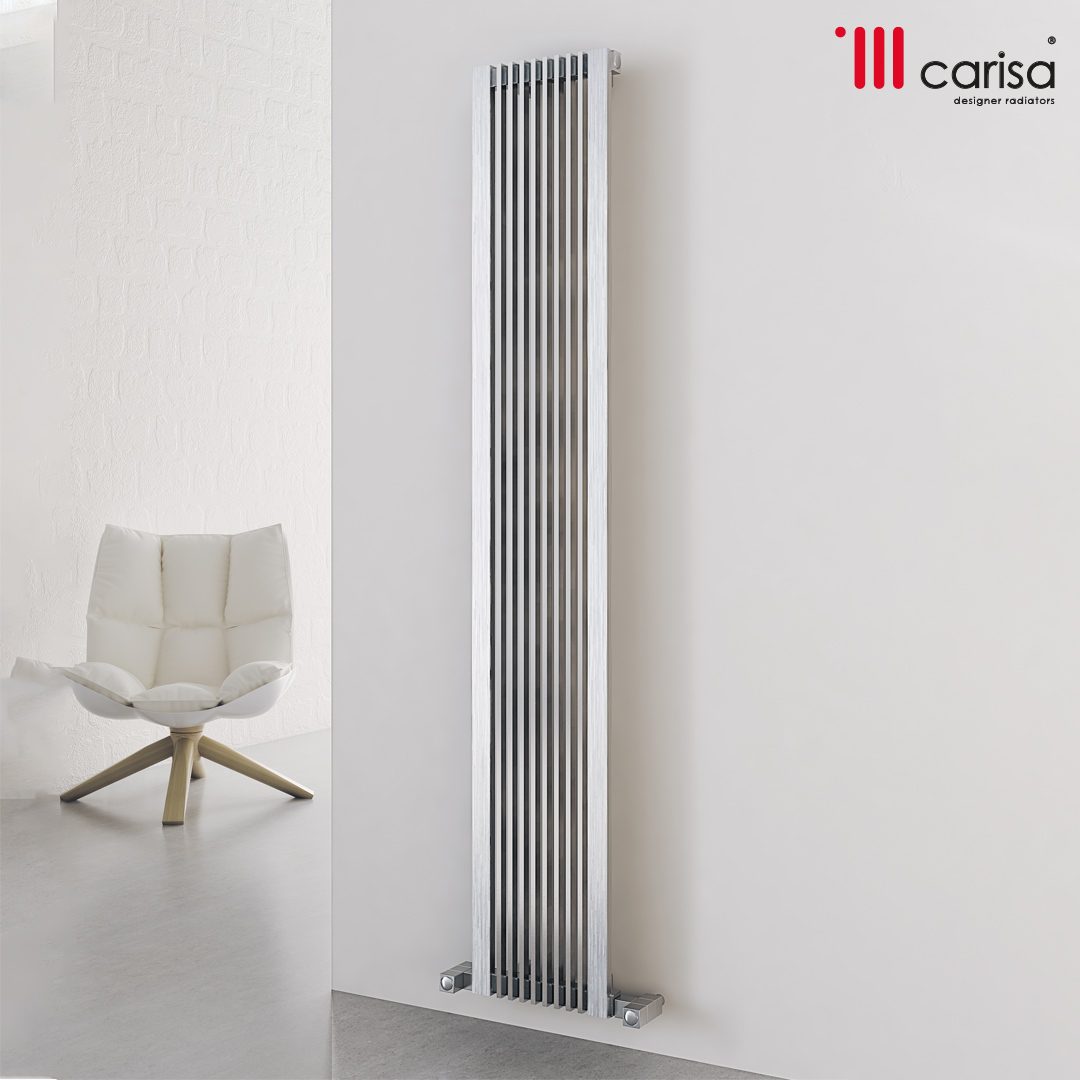 Carisa Stripe Stainless Steel Tall Radiator