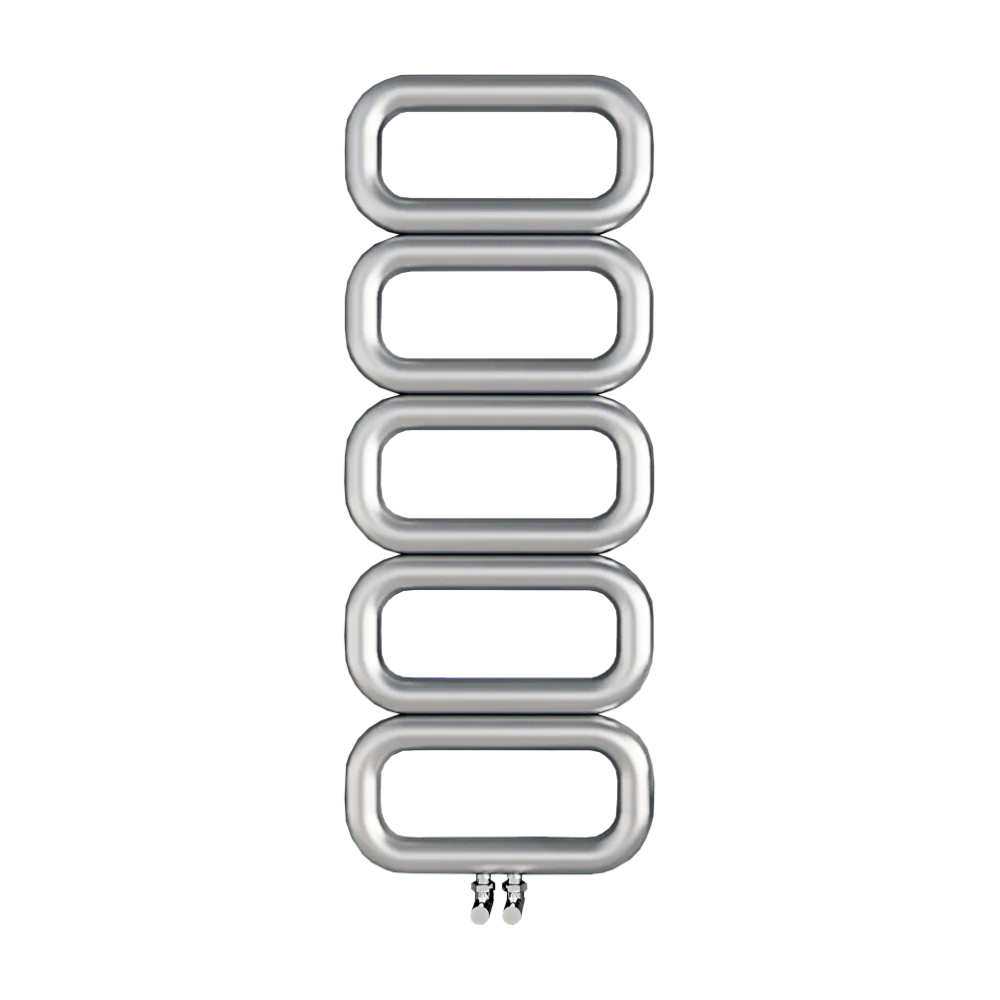 Carisa Talent Oval Stainless Steel Bathroom Radiator | 2 colours, 3 sizes