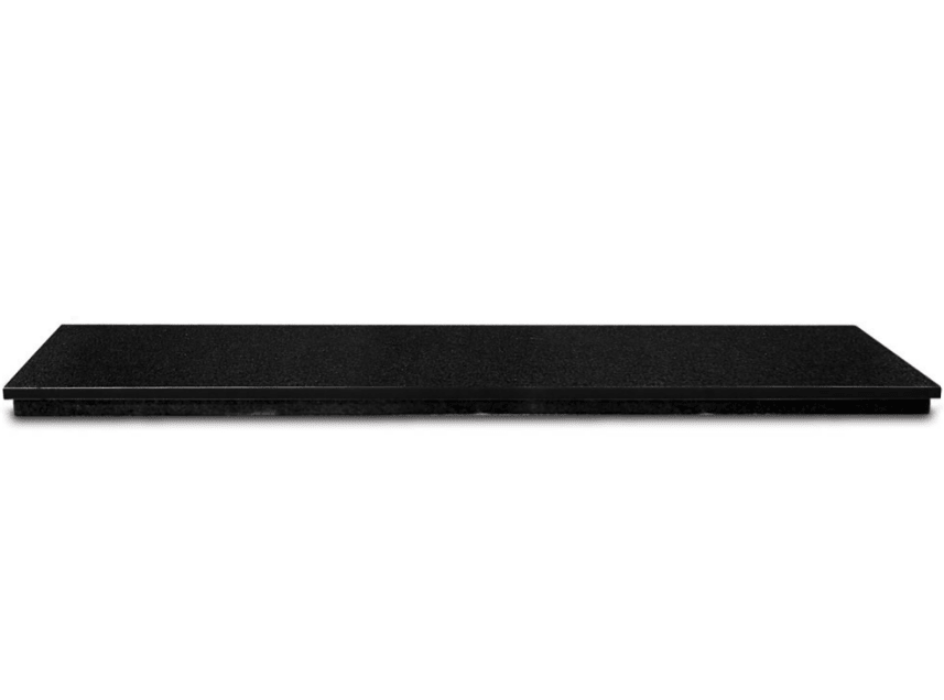 Carron Absolute Black Granite Hearth 4 Piece in 127x38cm