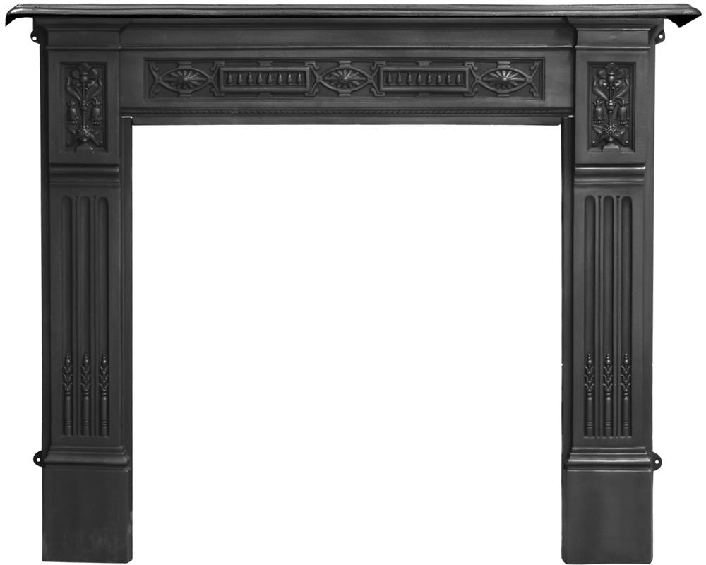 Carron Albert Cast Iron Fireplace Surround in Black