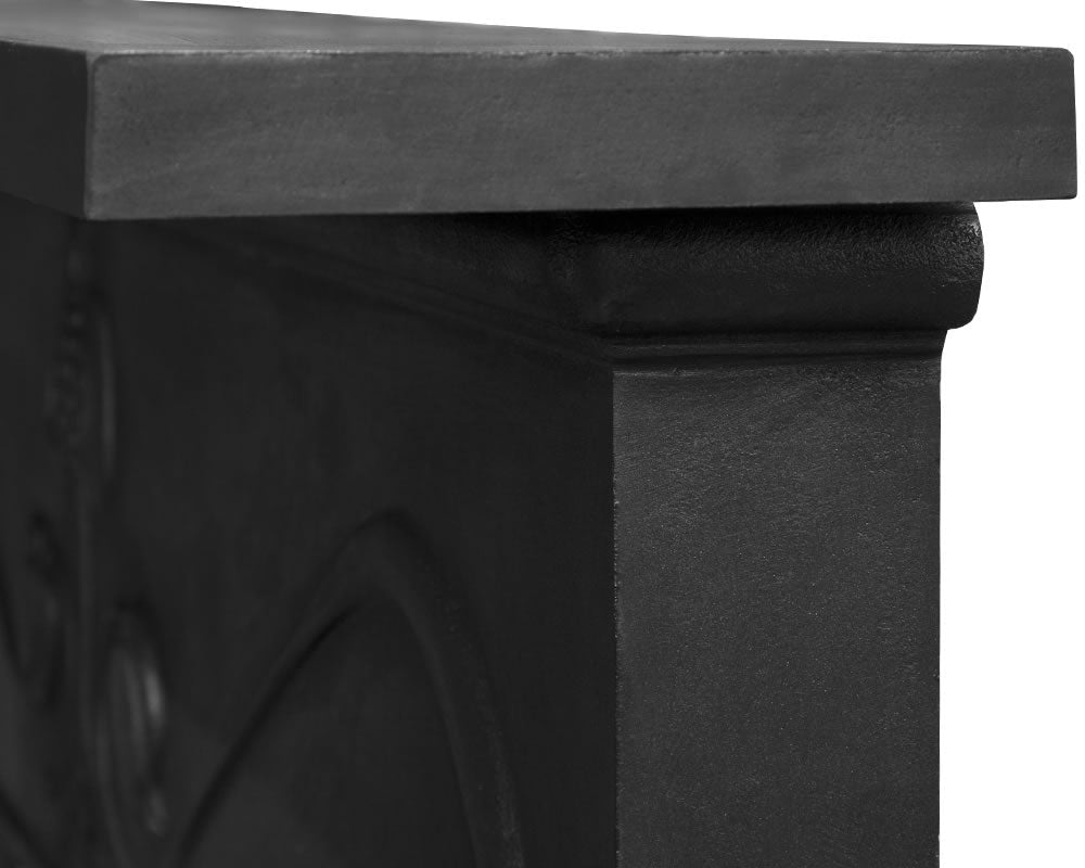 Carron Art Noveau Cast Iron Fireplace Surround in Black