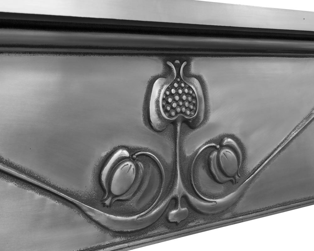 Carron Art Noveau Cast Iron Fireplace Surround in Black