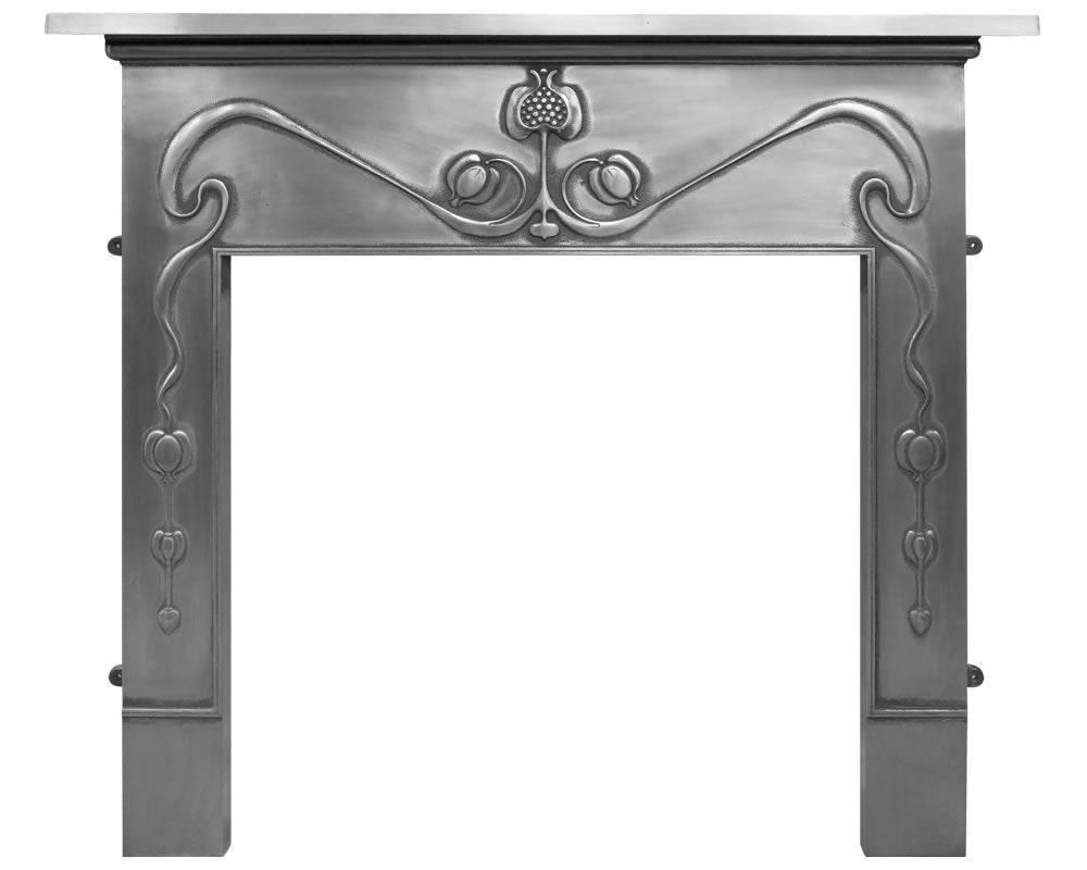Carron Art Noveau Cast Iron Fireplace Surround in Full Polish