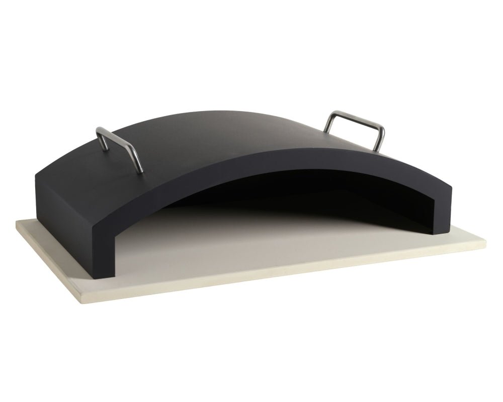 Carron Bellmount BBQ Pizza Stone & Hood in Matt Black