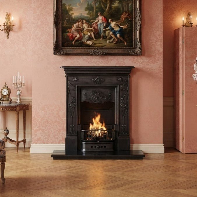 Carron Crocus Cast Iron Fireplace Surround in Black