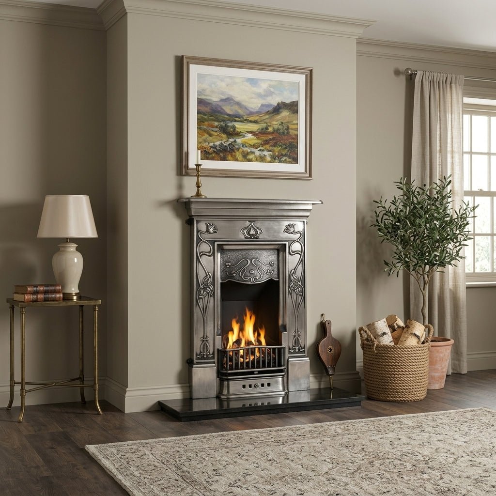 Carron Crocus Cast Iron Fireplace Surround in Full Polish