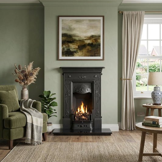 Carron Crocus Cast Iron Fireplace Surround in Full Polish