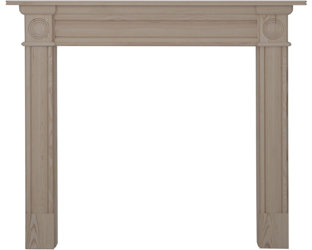 Carron Derry Solid Pine Fireplace Surround in Unwaxed Pine