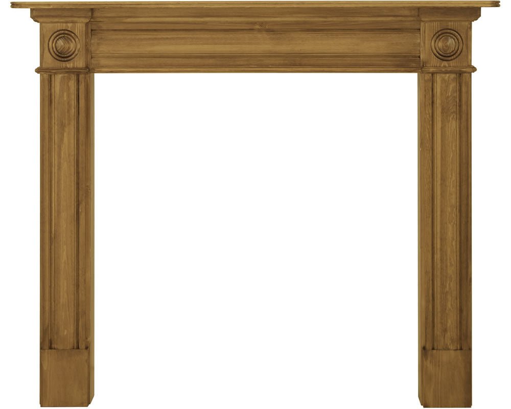 Carron Derry Solid Pine Fireplace Surround in Waxed Pine