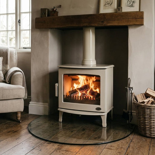 Carron Glass Curved Stove Hearth in