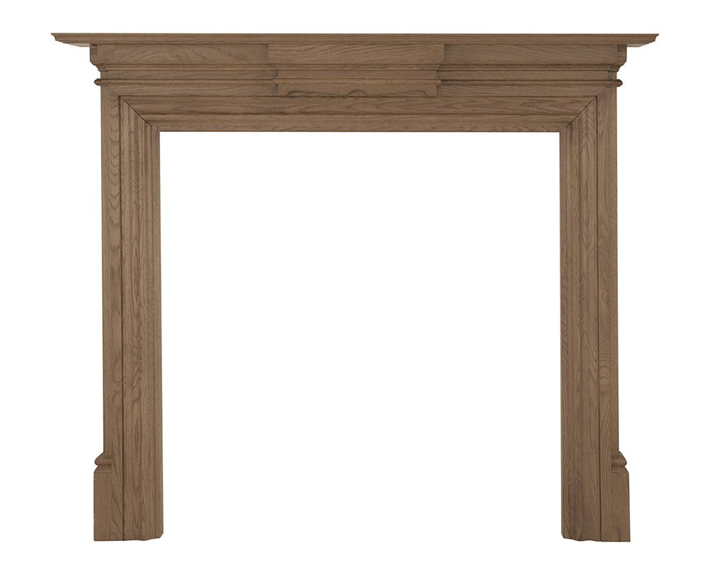 Carron Grand Solid Oak Fireplace Surround in Unwaxed Oak