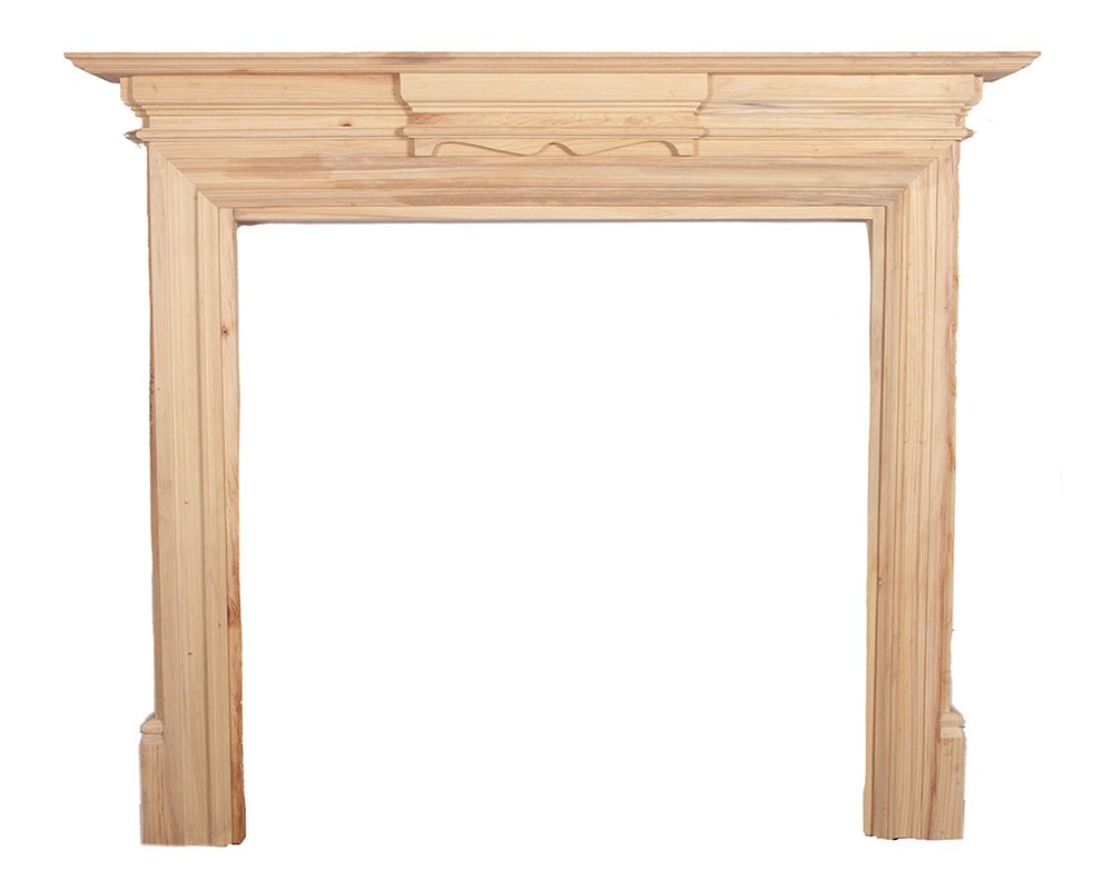 Carron Grand Solid Pine Fireplace Surround in Unwaxed Pine