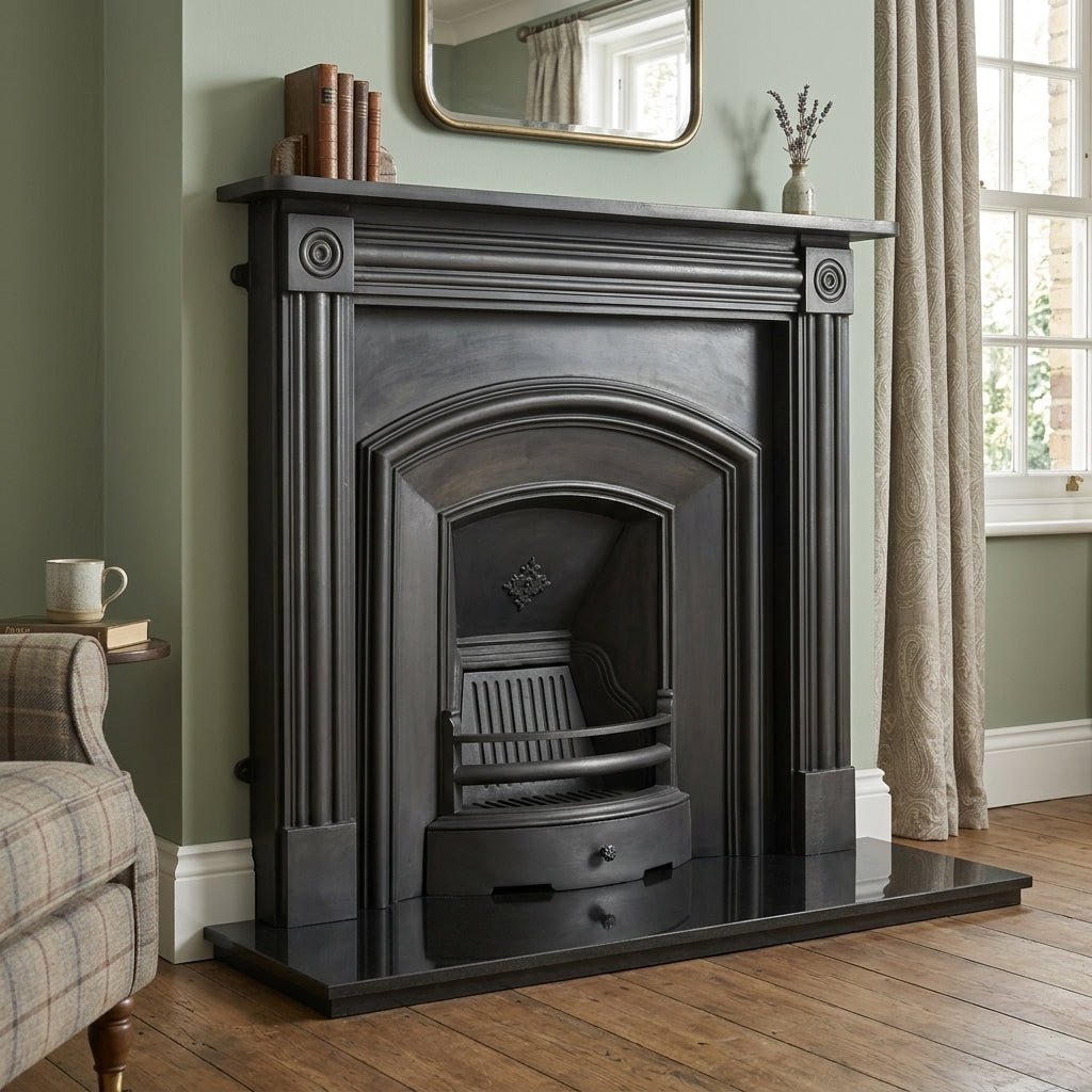 Carron London Plate Cast Iron Fireplace Surround in Full Polish