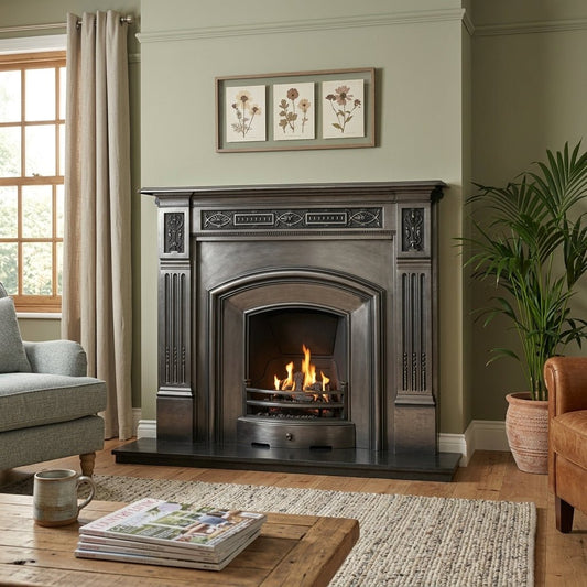 Carron London Plate Cast Iron Fireplace Surround in Full Polish