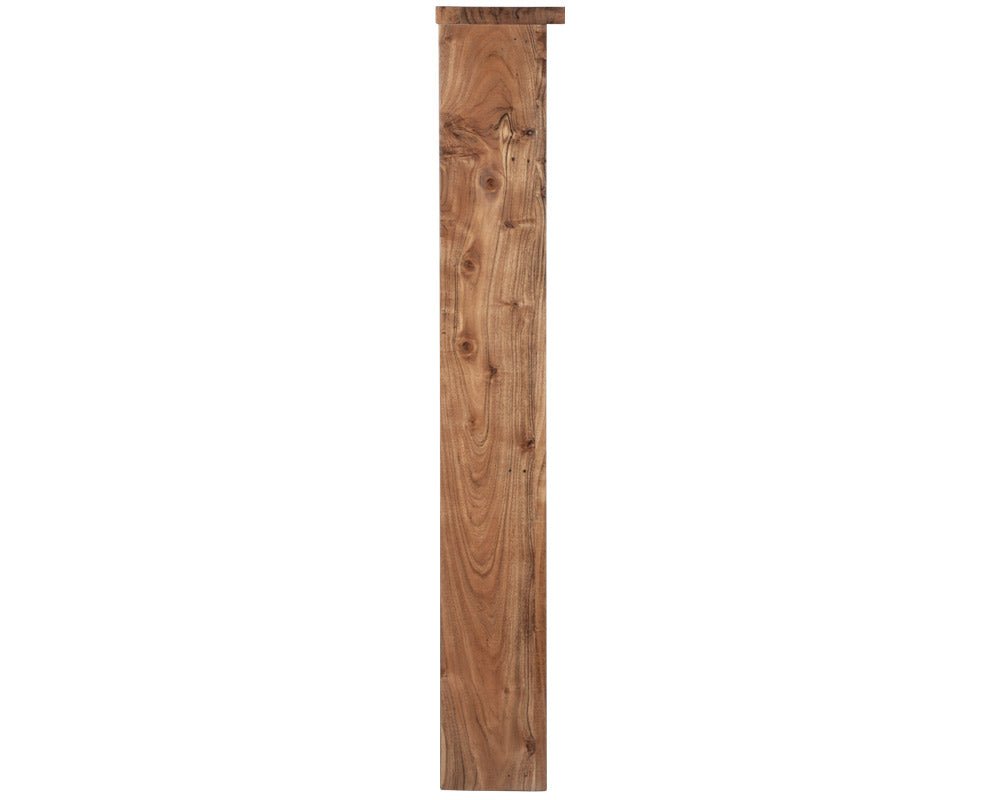 Carron New England Natural Solid Acacia Fireplace Surround in Natural Acacia