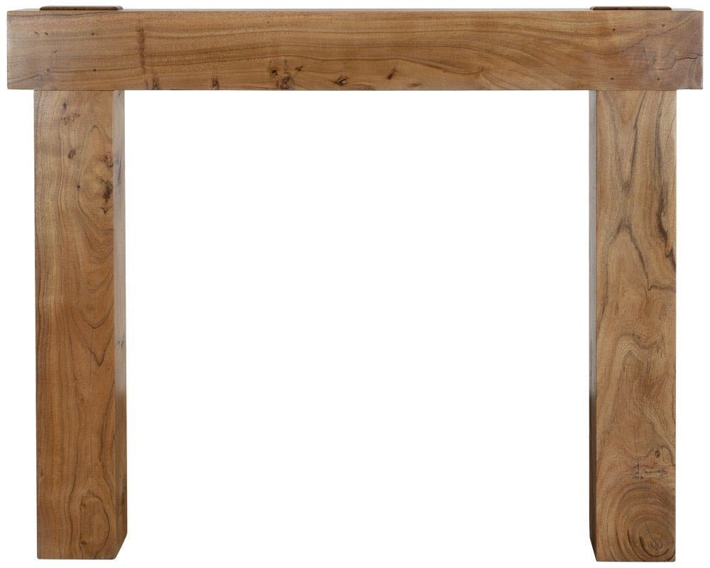 Carron New York Solid Acacia Fireplace Surround in Distressed Acacia