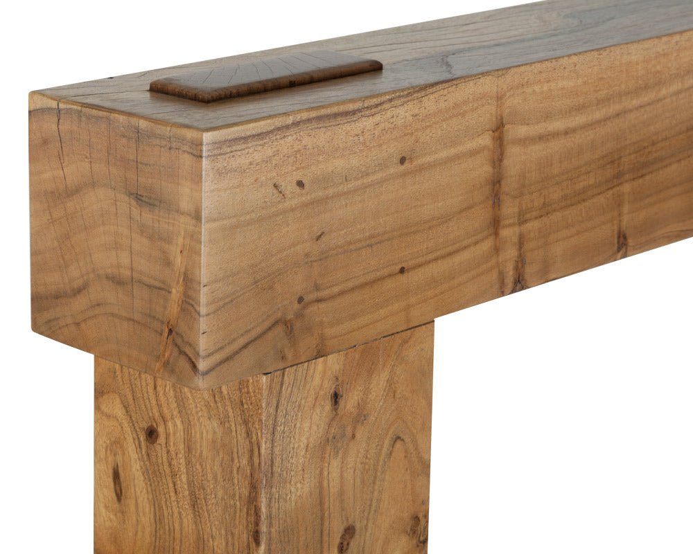 Carron New York Solid Acacia Fireplace Surround in Distressed Acacia