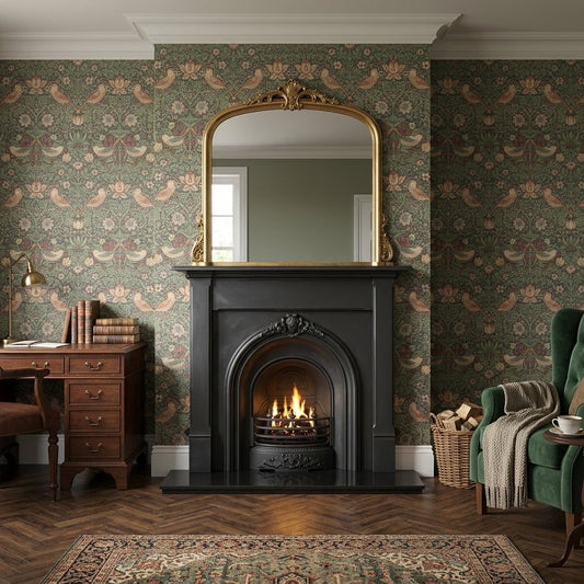 Carron Prince Cast Iron Fireplace Surround in Black