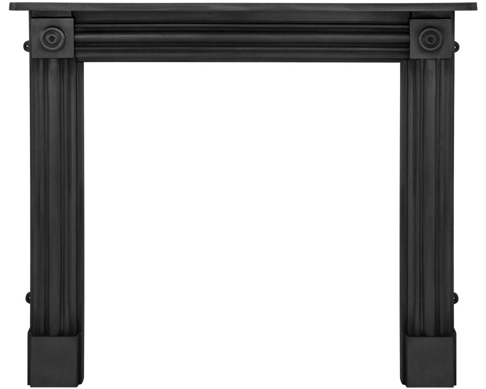 Carron Regent Cast Iron Fireplace Surround in Black