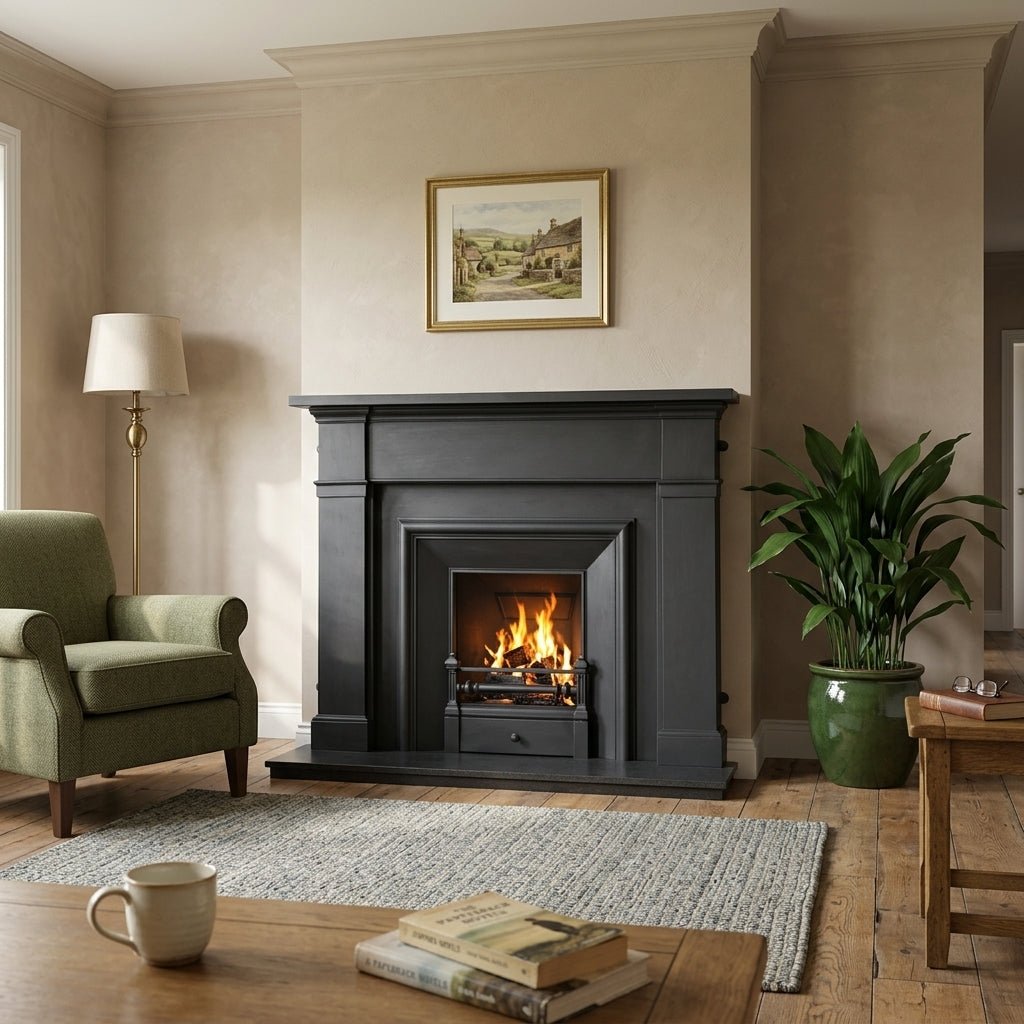 Carron Royal Cast Iron Fireplace Surround in Black