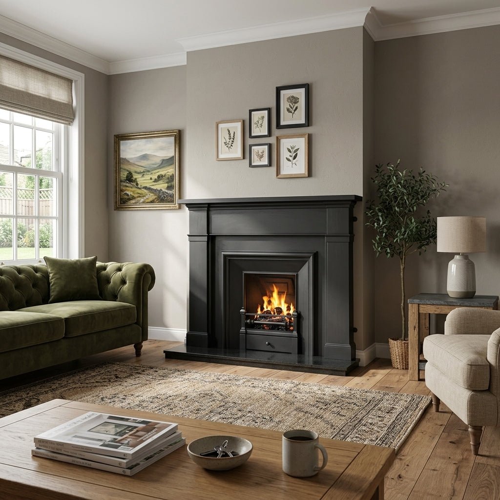 Carron Royal Cast Iron Fireplace Surround in Black