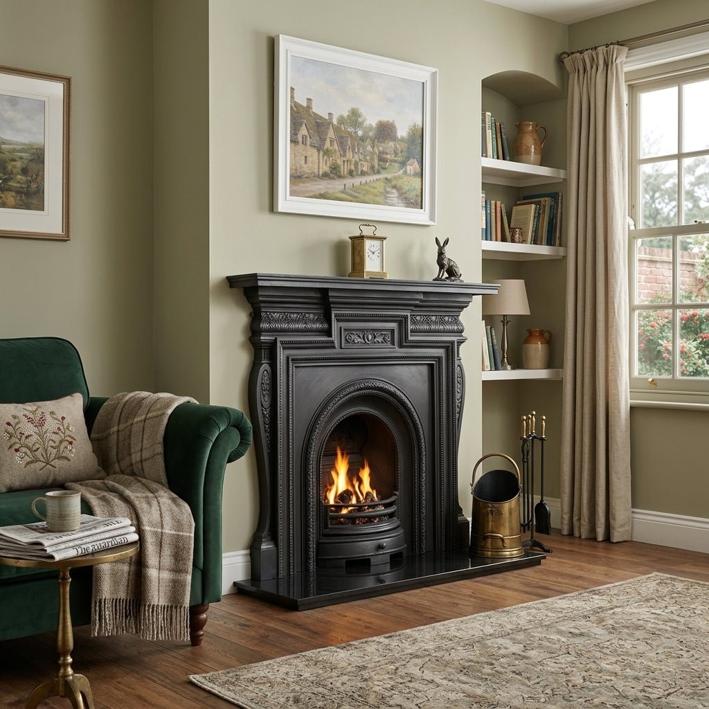 Carron Scotia Cast Iron Fireplace Surround in Black