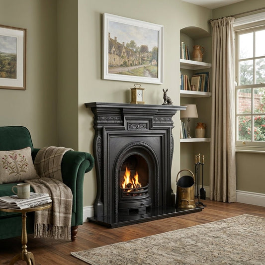 Carron Scotia Cast Iron Fireplace Surround in Black