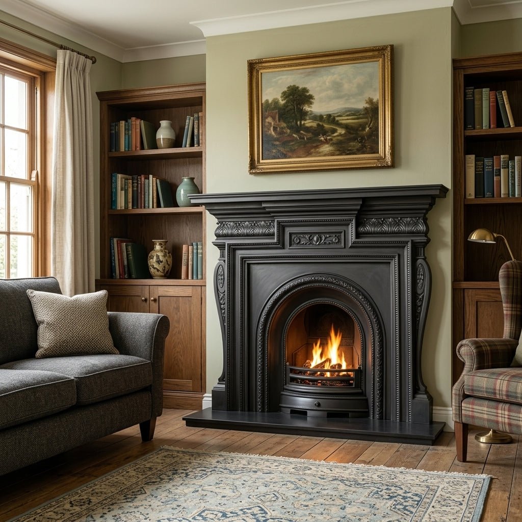 Carron Scotia Cast Iron Fireplace Surround in Black