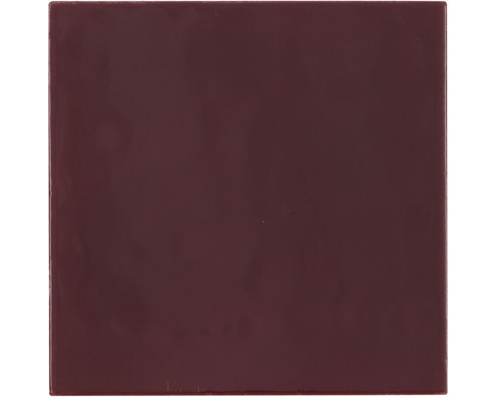 Carron Set of 10 Plain Ceramic Glaze Fireplace Tiles in Plain Purple Pink