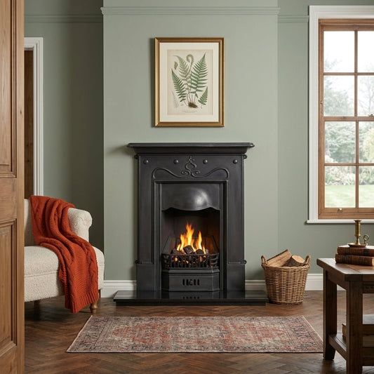 Carron Tulip Cast Iron Fireplace Surround in Full Polish