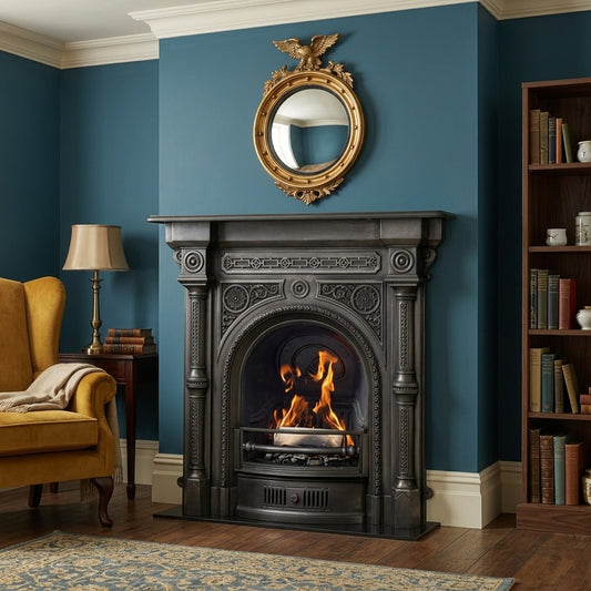 Carron Tweed Cast Iron Fireplace Surround in Black