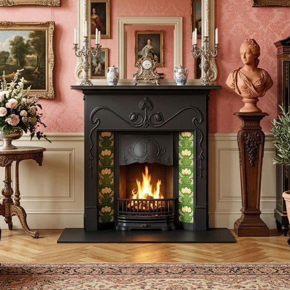 Carron Valentine Cast Iron Fireplace Surround in Full Polish