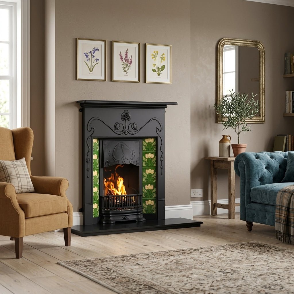 Carron Valentine Cast Iron Fireplace Surround in Full Polish
