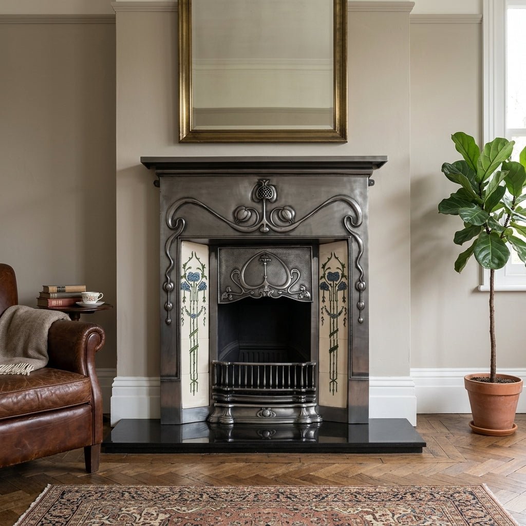 Carron Valentine Cast Iron Fireplace Surround in Full Polish
