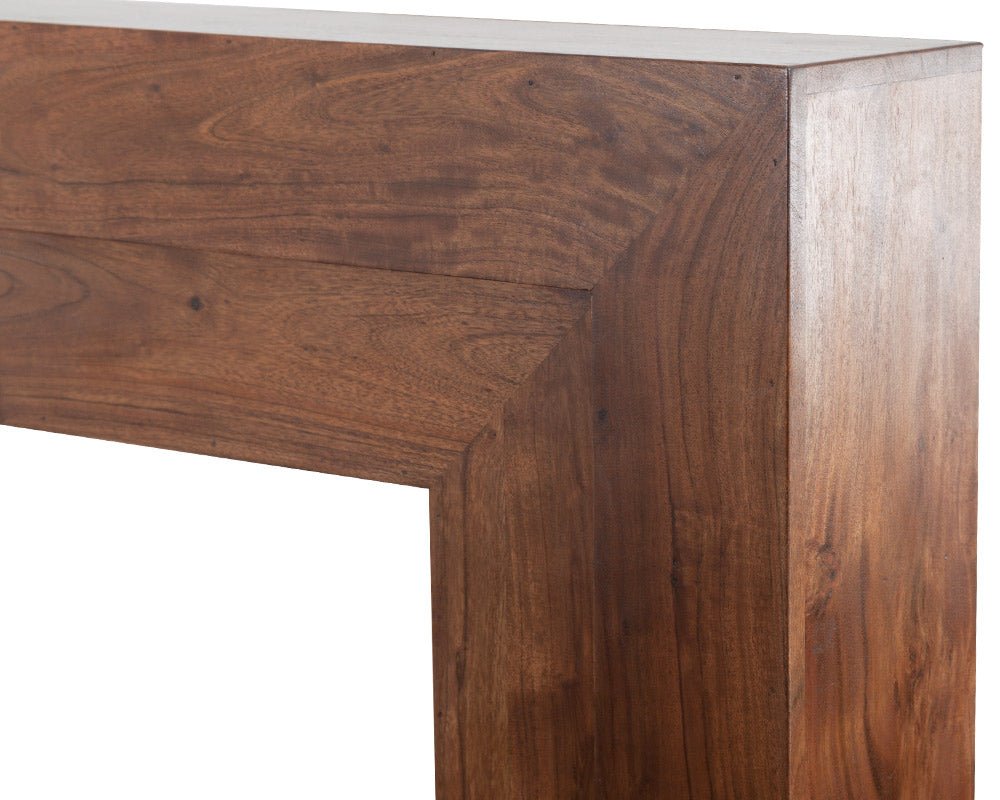 Carron Vermont Solid Acacia Fireplace Surround in Dark Lacquered Acacia