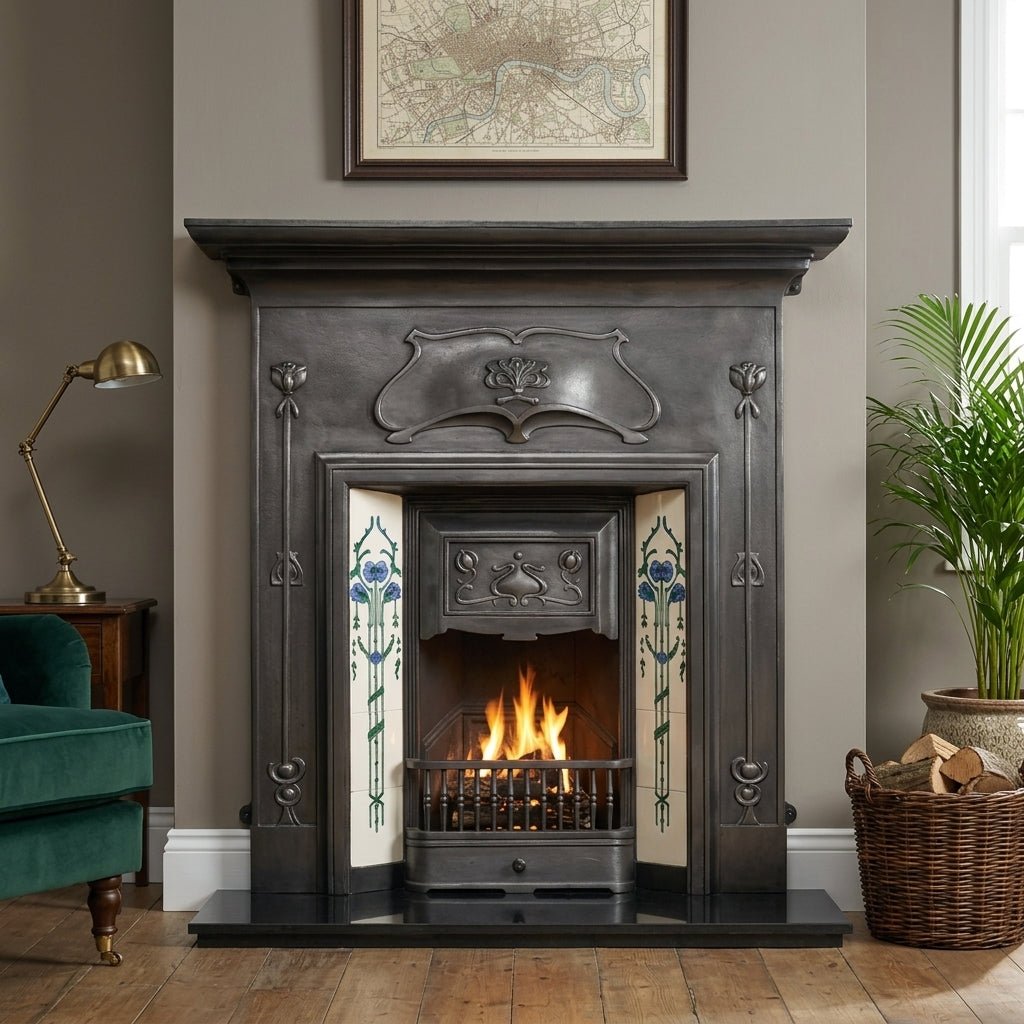 Carron Verona Cast Iron Fireplace Surround in Black