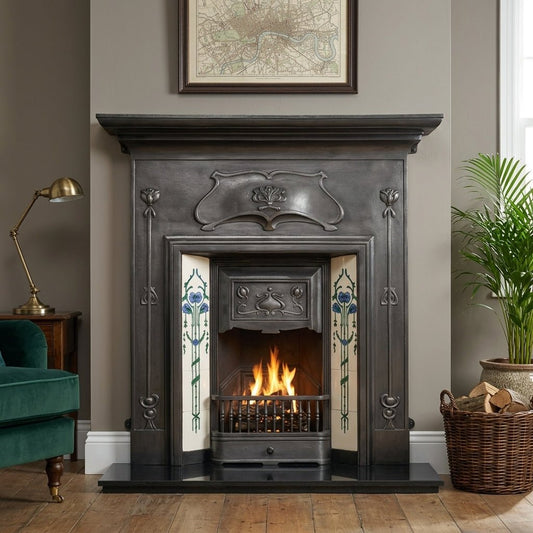 Carron Verona Cast Iron Fireplace Surround in Black