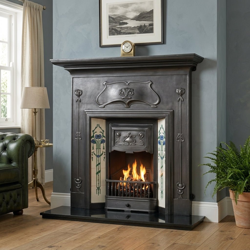 Carron Verona Cast Iron Fireplace Surround in Black