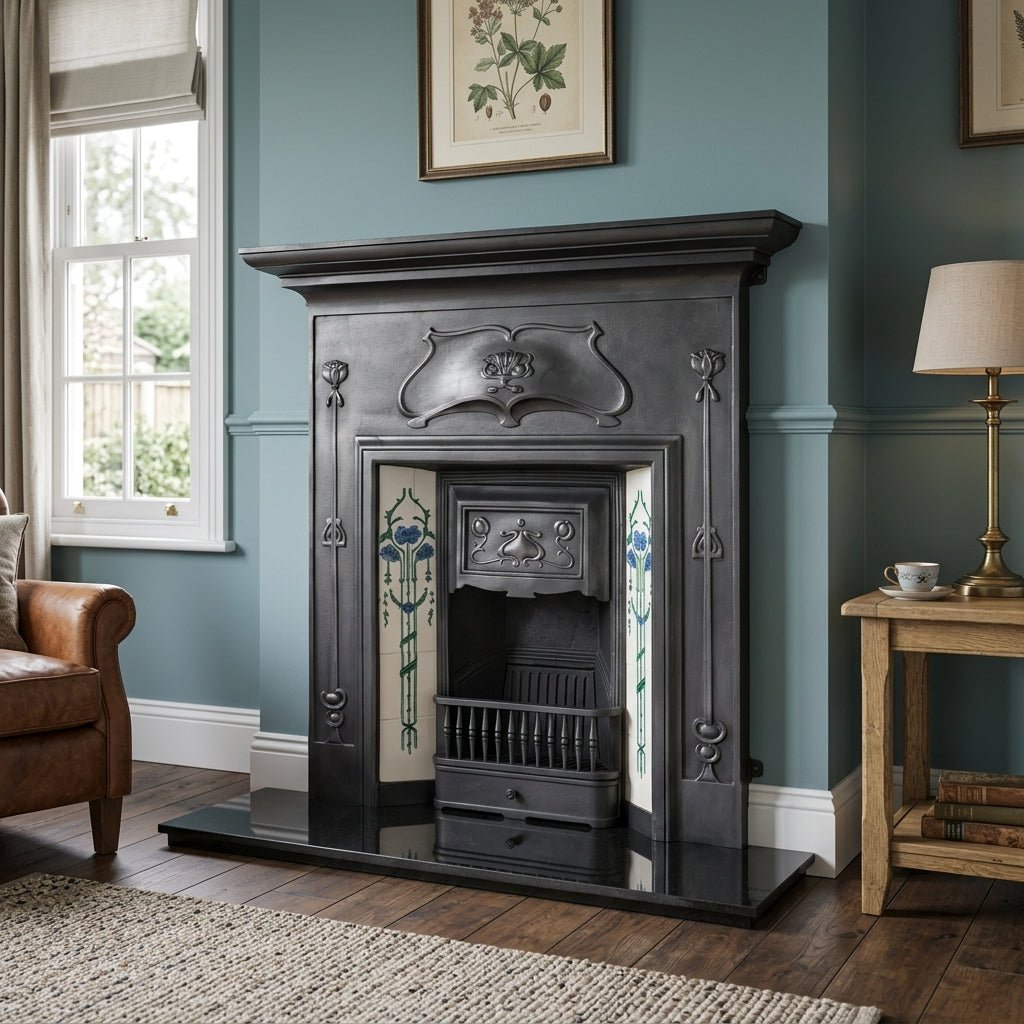 Carron Verona Cast Iron Fireplace Surround in Black